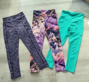 Lot Of 3 Girl's Athletic leggings size M (8) (8-10) Old Navy Active Runway - Picture 1 of 9