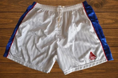 Pantalones Cortos Deportivos Paulas Benara Vintage Años 80 90 Blanco Azul Rojo Sprinter Talla 38/40 Foto 1 de 4