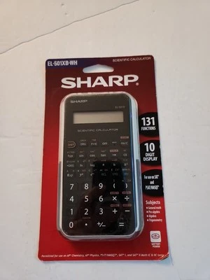 Sharp EL501XB-WH Scientific Calculator with 131 Functions and Large 10-Digit - Image 1 of 4