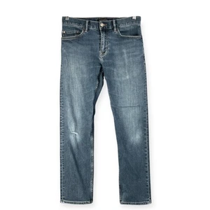 Banana Republic Straight Fit Jeans Men’s 28x28 Blue Medium Wash Distressed - Picture 1 of 9