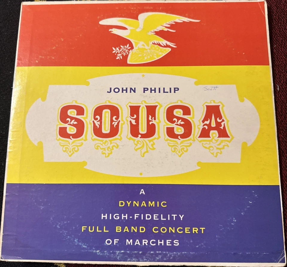 John Philip Sousa (vinyl LP 1958) Somerset P-4800 The Pride of 48' MARCHES 33RPM - Image 1 of 4