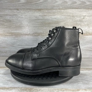 Botas ALLSAINTS Para Hombre Lambert Cuero Negro Puntera Talla EU 45 US 12 - Imagen 1 de 10