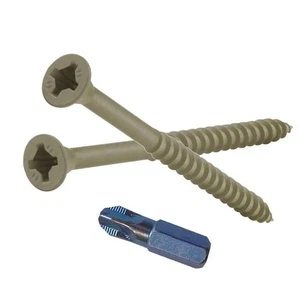 #9 2-1/2 In. Phillips-Square Flat-Head Wood Deck Screws (1 Lb.-Pack) - Picture 1 of 1