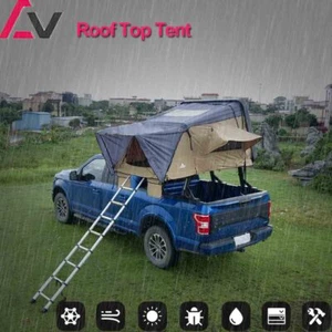 660 Lbs Roof Top Tent w/ Ladder&Mattress Outdoor Truck Sun Shade&Wind 2-3 Person - Picture 1 of 10