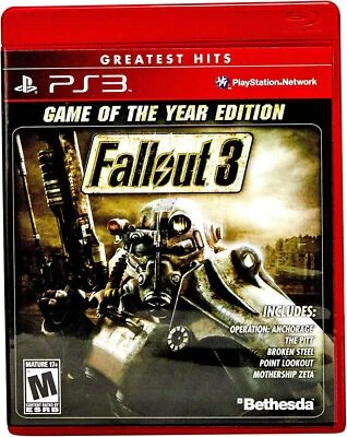 FALLOUT 3 GAME OF THE YEAR EDITION PS3 GAME (GREATEST HITS) - Image 1 of 2