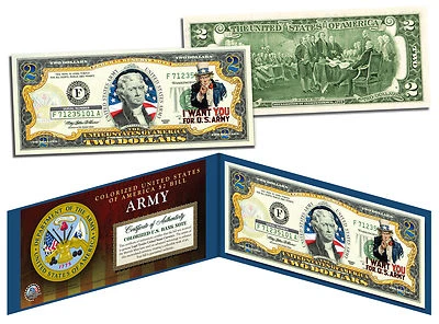 U.S. ARMY World War II Vintage U.S. Legal Tender $2 Bill *MUST SEE* - Image 1 of 3