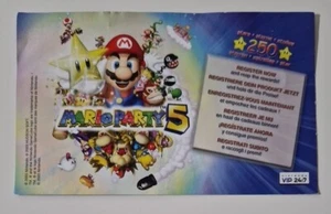 Carte VIP 250 Mario Party 5 Nintendo Gamecube (Pin Gratté) - Photo 1/2