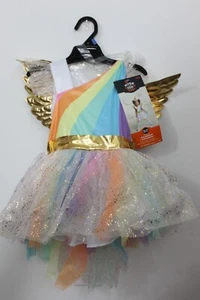 18-24M RAINBOW UNICORN COSTUME Target Colorful Sparkle Girls Magical Wings NEW - Picture 1 of 4
