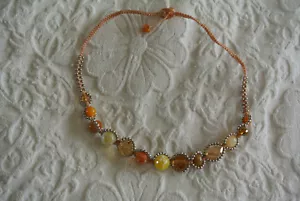 Multicoloured (Beige) Beaded Necklace - Picture 1 of 2