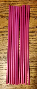 Fuchsia Plastic Tubing 12 - 8" x 3/16" OD 1/8 ID Fishing Lure Making Supplies - Picture 1 of 2