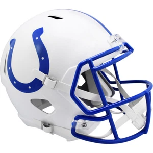 Casco de fútbol americano réplica tamaño completo velocidad retro Indianapolis Colts 1995-03 - Imagen 1 de 4