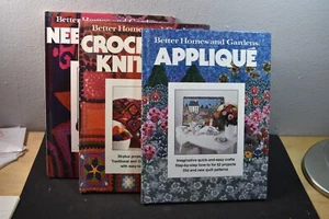 3 BETTER HOMES+GARDENS BOOK OF NEEDLEWORK-CROCHET-APPLIQUE-1978 - Foto 1 di 4