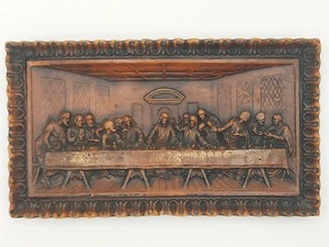 Vintage 'The Last Supper' Tarvin Wax Studio; Wax Relief Wall Hanging, Decoration - Picture 1 of 9