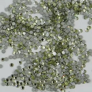 2012 SS5 J : 100 STRASS SWAROVSKI FOND PLAT 1,85mm JONQUIL - Photo 1/4