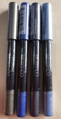 COVER GIRL SHADOW PENCILS ICE, SILVER, INDIGO & ASPEN GLOW NEW SEALED - Image 1 of 4