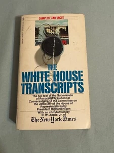 The White House Transcripts Paperback Nixon Scandal Watergate 1974 PB NY Times - Picture 1 of 6