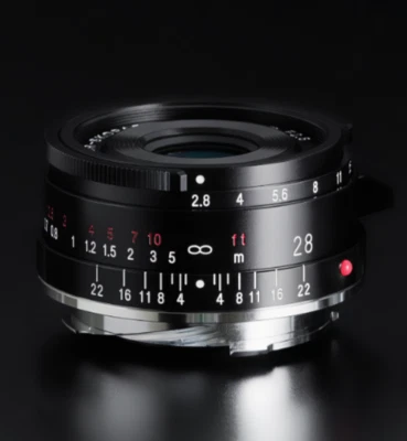 Voigtlander COLOR-SKOPAR 28mm F2.8 Aspherical Type II Black Rim VM mount Leica N - Image 1 of 4