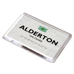 FRIDGE MAGNET - Alderton, Wiltshire - Lat/Long ST8382 - Picture 1 of 1