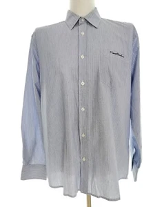 Pierre Cardin T. XL Azul Hombre Camisa Casual Manga larga Rayas - Imagen 1 de 5