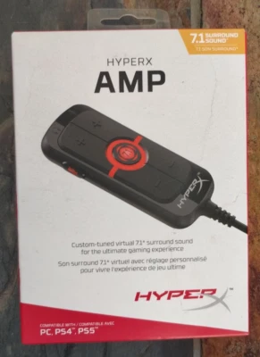 Kingston HyperX AMP USB Sound Card  Virtual 7.1 Surround Sound Gaming PS5 PC PS4 - Image 1 of 4