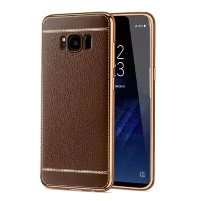 Custodia Cellulare per Samsung Galaxy S7 Edge Protettiva Cover Bumper Casi Braun - Immagine 1 di 4