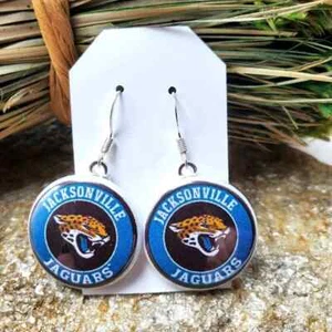 Jacksonville Jaguars Ohrringe Fußball Souvenir Spieltag Jags Schmuck Neu mit Etikett - Bild 1 von 1