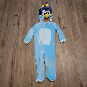 Official Bluey Union Suit Costume Pajamas Child Kid Size 3T 4T Hat Hood - Picture 1 of 4