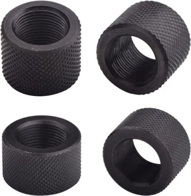 4 Pack 1/2 X 28 & 5/8 X 24 Thread Protector Steel for .22LR .223 5.56 & .308 LR3 - Image 1 of 4