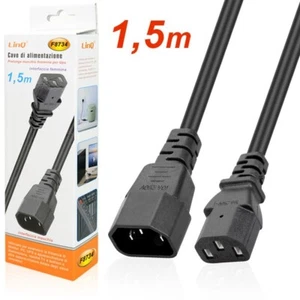 Câble Alimentation Extension 1.5M Homme-Femme Linq F8734 pour Ups Et PC - Afbeelding 1 van 1