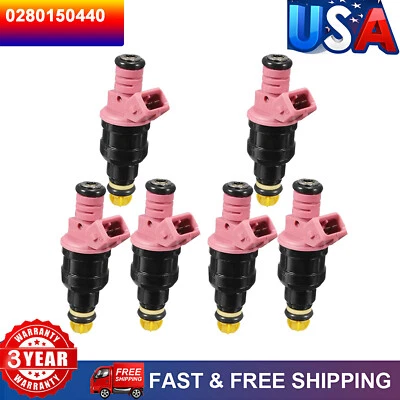 Inyectores de combustible 6 piezas aptos para BMW 328i 328is 2,8 L L6 1996 1997 1998 1999 Foto 1 de 4