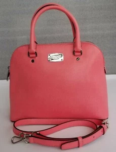 NWT MICHAEL KORS "Cindy" Leather Dome Satchel Handbag  - Picture 1 of 11