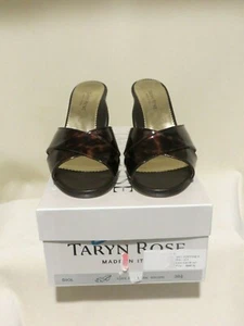 NIB Taryn Rose Diol Tortoise Slides in Size 38.5 - Picture 1 of 7