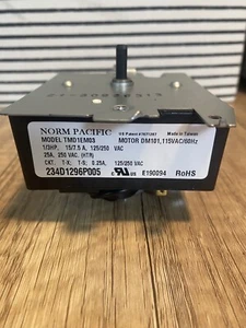 Norm Pacific Dryer Timer TMD1EM03 / 234D1296P005 - Picture 1 of 2