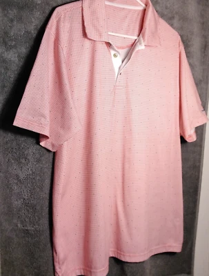 Polo Pebble Beach Golf Para Hombre Talla XXL Naranja Geométrico Manga Corta Foto 1 de 4