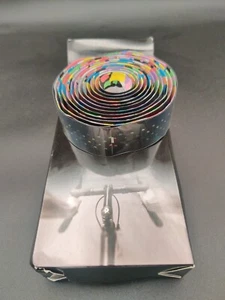 Handlebar Tape Colorful Rainbow Multicolor Black - Picture 1 of 2