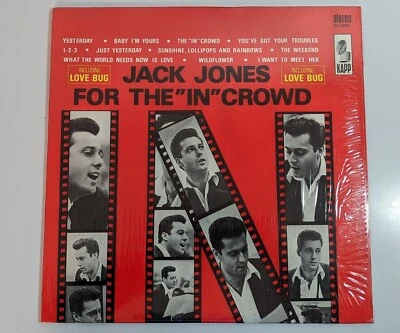 Jack Jones - For the "In" Crowd - KAPP Records KS-3465 Vinyl LP Record 1966 EX - Image 1 of 4