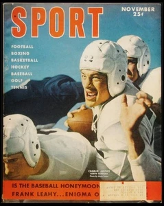 Sport Magazine - 1949 November - Charlie Justice Cover; Don Newcombe, Dempsey - Picture 1 of 1