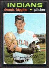 1971 Topps #479 Dennis Higgins Cleveland Indians VG-EX