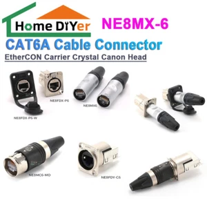 NE8MX-6 EtherCON CAT6A Kabel Stecker Träger Crystal Canon Kopf - Bild 1 von 16