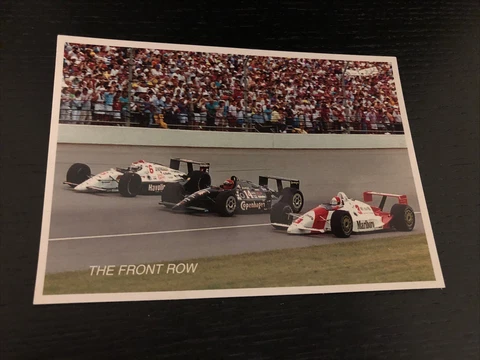 Vintage 4X6 Postcard Indy 500 - 1991 Front Row Mears Foyt Andretti #212 Cover