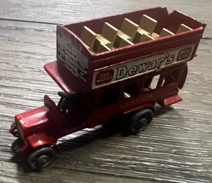 Matchbox Lesney 'B' TYPE BUS No 2 Red, Made in England DeWar's Whiskey 1912-1920 - Picture 1 of 6