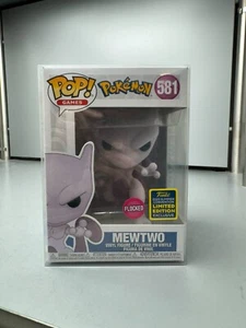 Funko Pop! Pokemon Mewtwo Flocked 20' SDCC 581 - Picture 1 of 1