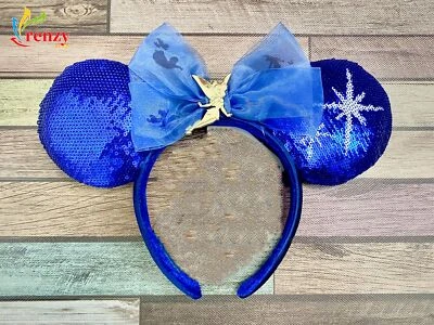 Peter Pan's Flight Shanghai Ears Edición Rara Azul Parques Disney Tinker Bell Foto 1 de 4