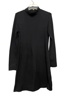 Vestido Title Nine elástico escapada cuello alto manga larga talla mediana negro - Imagen 1 de 7