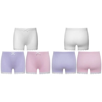 Kids Girls Underwear Tight Shorts Dance 3Pcs/Set Elastic Waistband Boyshorts - Image 1 of 3