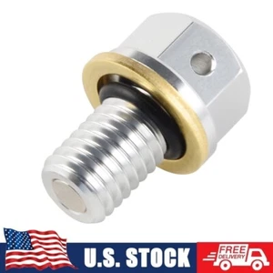 CNC Magnetic Oil Drain Plug Bolt For Kawasaki KX65 KX85 2001-2024 KX 100 250 500 - Picture 1 of 6
