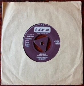 MARINO MARINI LAZZARELLA 7" SINGLE DURIUM (1958) NEAR MINT ENGLAND JAZZ POP - Picture 1 of 2