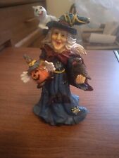 K's Collection Witty Witches Witch With Pumpkin and Ghost No Box