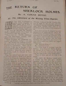 Sherlock Holmes Missing Three Quarter Conan Doyle True First 1st Edition 1904 - Picture 1 of 9