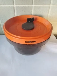 Vintage Salter Salad Spinner Classic Orange Crisp Dry Leaves Slimming Diet - Picture 1 of 6